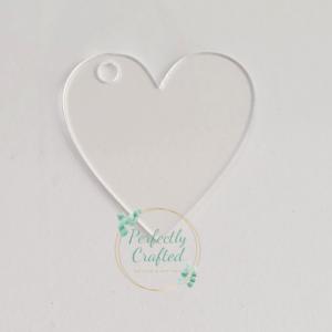 Acrylic Heart (5cm x 4.5cm)