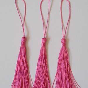 Bright Pink Silk Tassel