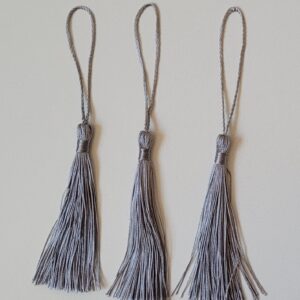 Silver Silk Tassel
