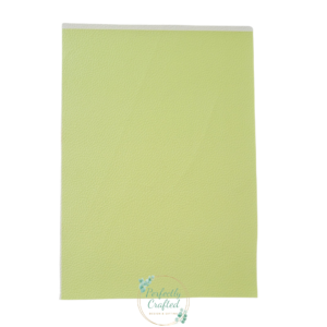 Lemon Green - Faux Leather sheet
