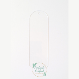 1mm Acrylic Bookmark - arch with hole