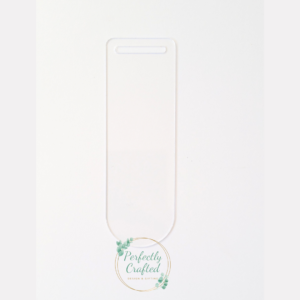 1mm Acrylic Bookmark - inverted arch with slit