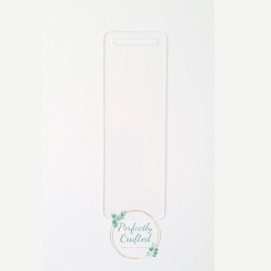 1mm Acrylic Bookmark - rectangle with slit