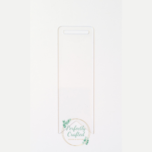 1mm Acrylic Bookmark - ribbon with slit