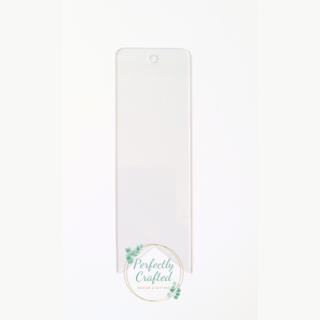 1mm Acrylic Bookmark - ribbon with hole