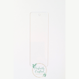 1mm Acrylic Bookmark - rectangle with hole