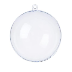 Clear Fillable Christmas Baubles (5 Pack)